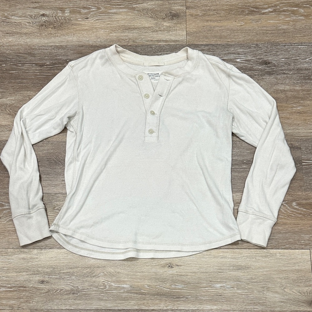 REI Cream Long Sleeve Tee